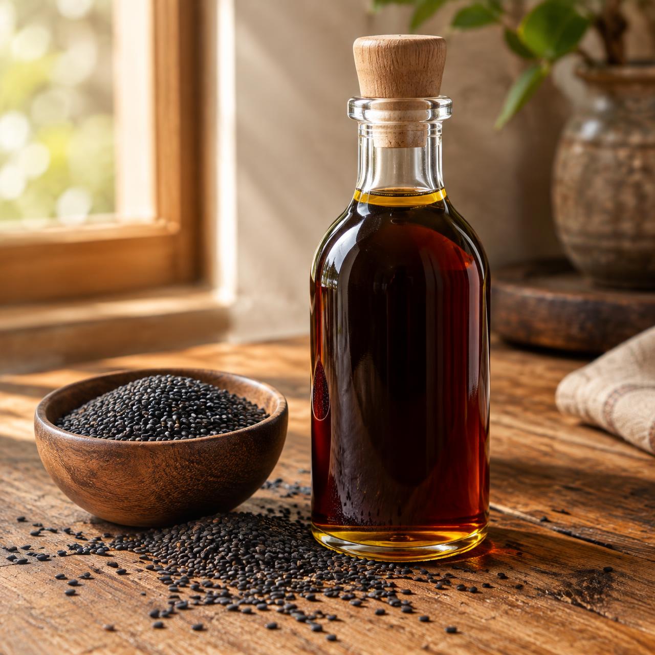 Black Sesame Oil — నల్ల నువ్వుల నూనె